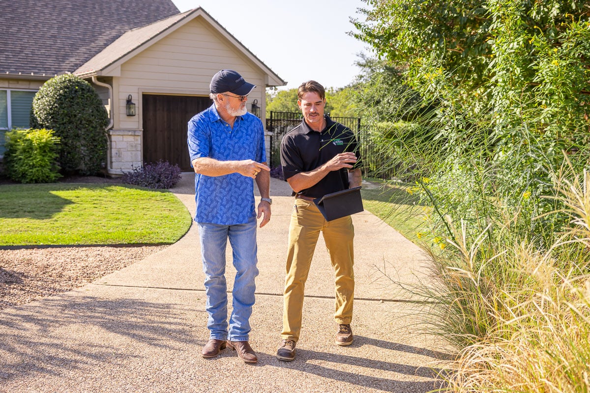 Landscape Maintenance customer homeowner account manager walk through 8