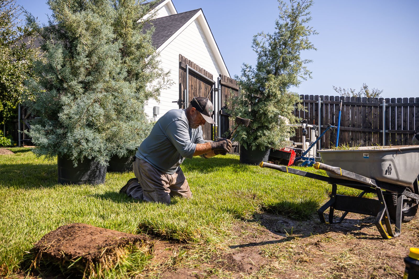 crew sod installation
