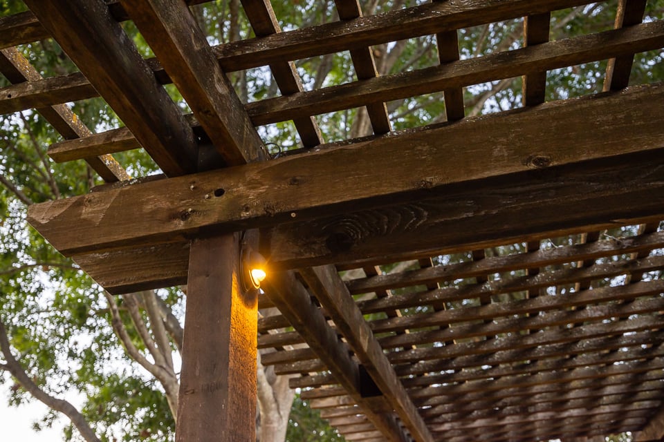 pergola outdoor lighting 