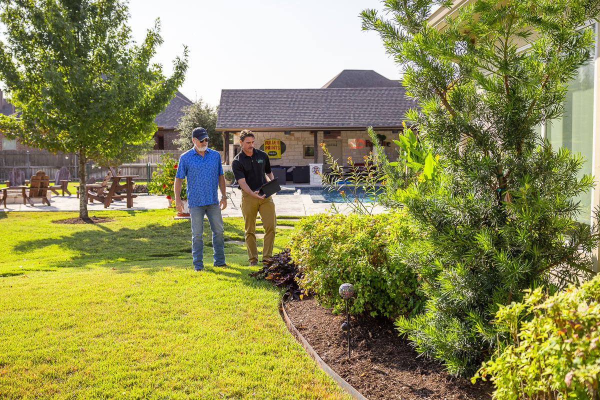 Landscape Maintenance customer homeowner account manager walk through 