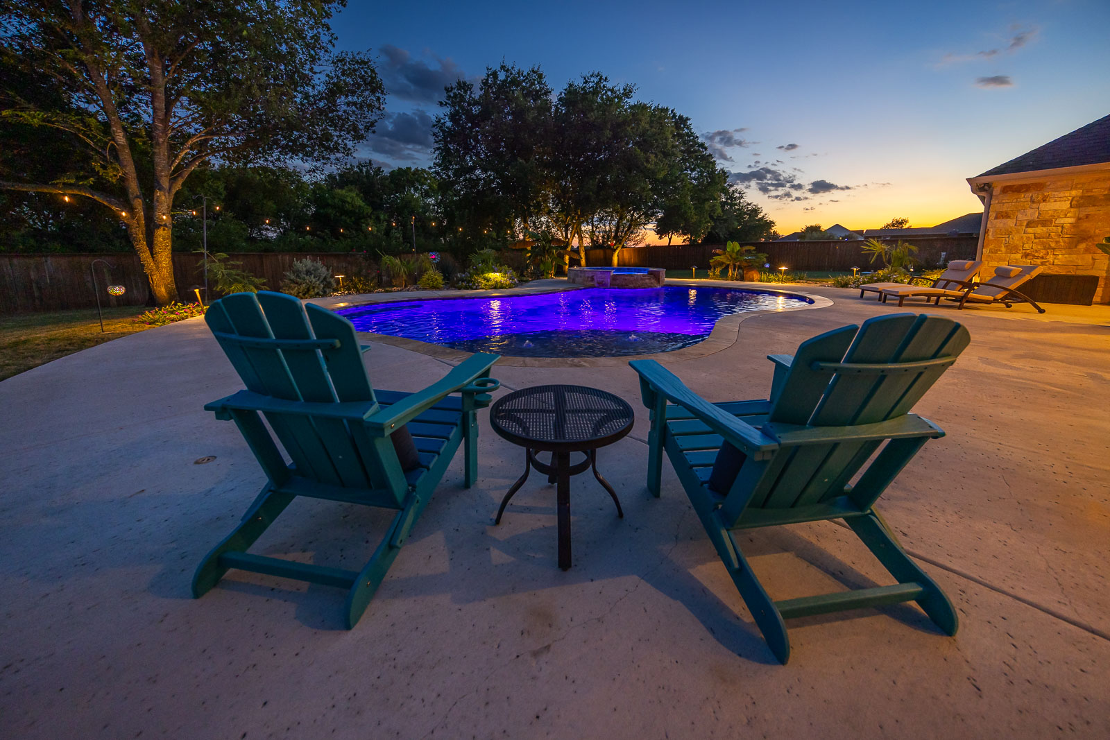 landscape lighting garden beds backyard pool 12